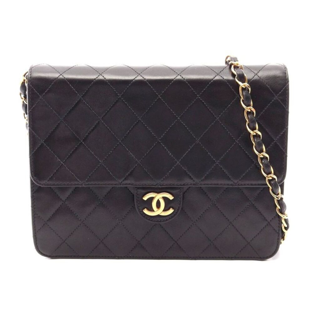 Chanel Lambskin Matelasse Single Flap Shoulder Bag